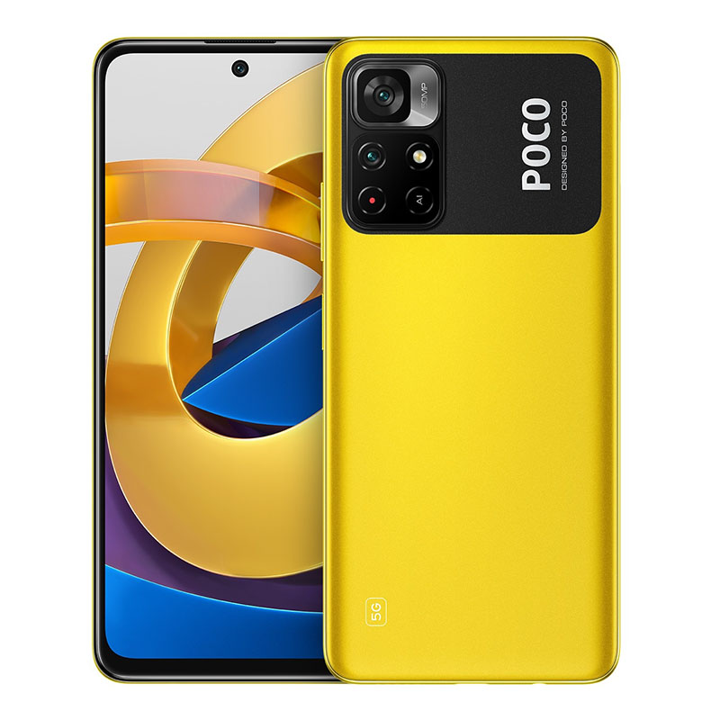 смартфон xiaomi poco m4 pro 5g 6/128 гб global, желтый poco