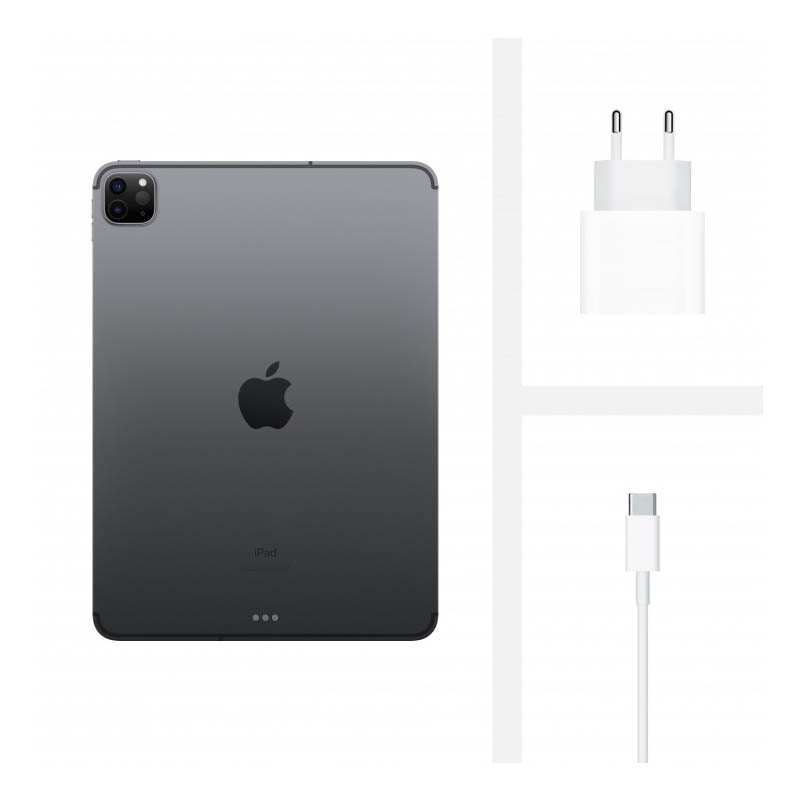 планшет apple ipad pro 11 (2020) 256gb wi-fi space gray (серый космос)