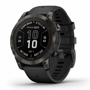 смарт-часы garmin ️️fenix 7 pro sapphire solar carbon gray (010-02777-11)