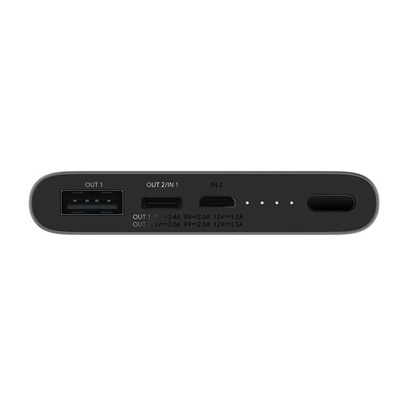 аккумулятор xiaomi mi power bank 3 10000mah (plm12zm) black