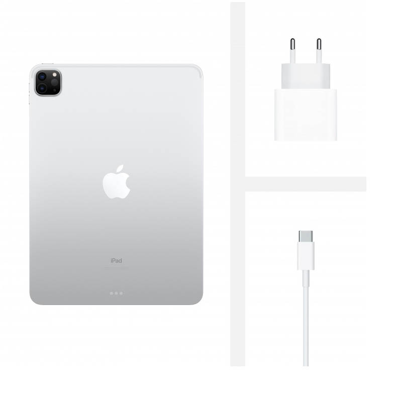 планшет apple ipad pro 12.9 wi-fi + cellular 128gb (2020) silver (серебристый)