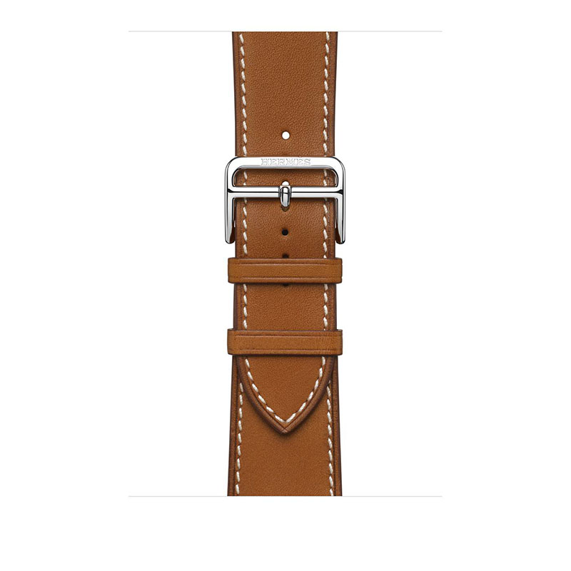 часы apple watch series 7 hermes 45 мм с кожаным ремешком цвета fauve