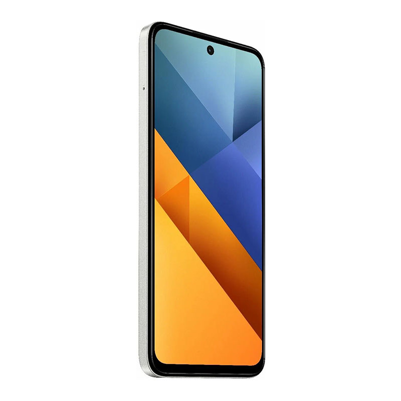 смартфон xiaomi poco m6 4g 8/256 гб, dual nano sim, серебристый