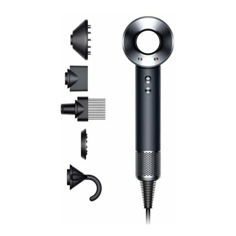 фен dyson supersonic hd07 eu, black/nickel (386816-01)