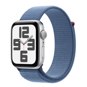 умные часы apple watch series se (2023) gen 2 40 мм aluminium case, silver blue sport loop (mre33)