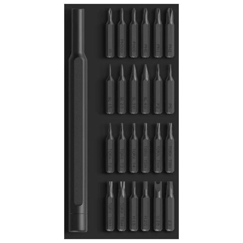 набор отверток xiaomi screwdriver kit grey 24in1 (серый)