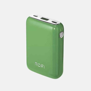 портативное зу mocoll powerbank rofi mini series white green