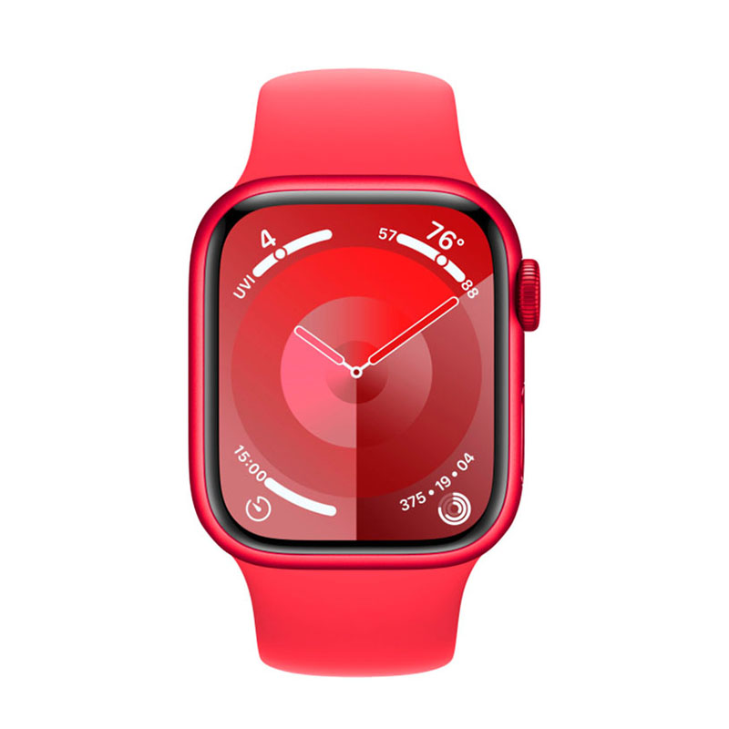 смарт-часы apple watch series 9, 41мм, m/l sport band, (product)red (mrxh3)