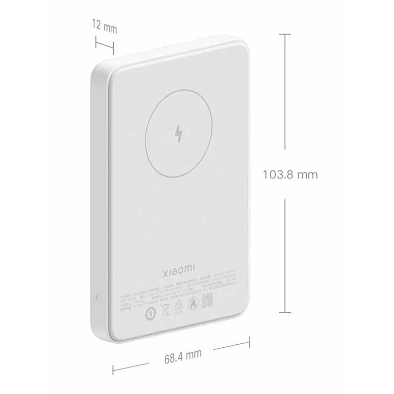 аккумулятор с подставкой xiaomi magnetic wireless power bank magsafe 5000mah p05zm