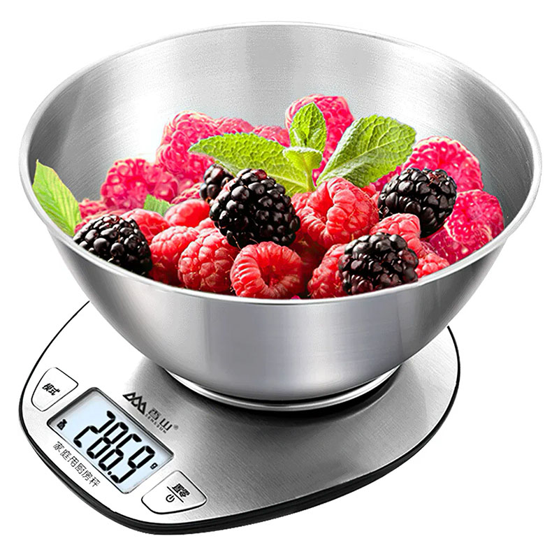 кухонные весы senssun electronic kitchen scale (ek518), серебристый